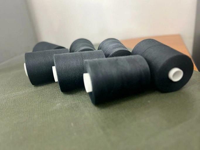 Арамидная швейная нить 75 НШТ-Ш чёрная, 3000 м ОПТ фото 1