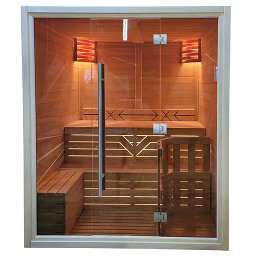 «Премиум» шыны қасбеті бар фин саунасы фото 7