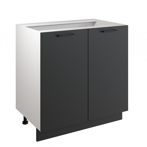 Шкаф-стол 80 см с двумя дверцами Simple Н800 антрацит, белый, опт фото 1