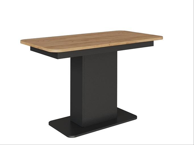 Стол обеденный на одной опоре СО-3 антрацит, дуб Золотой Крафт, опт фото 1