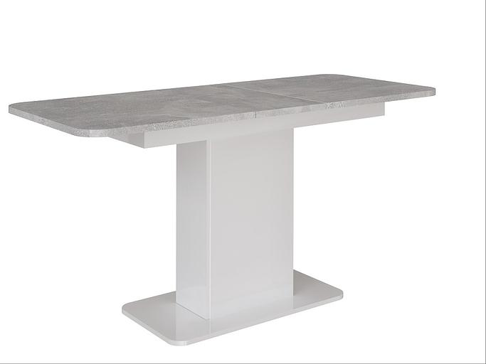 Стол обеденный на одной опоре СО-3 белый, ателье светлый, опт фото 2