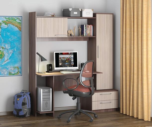 Стол компьютерный «Денвер» шимо светлый, шимо тёмный, опт фото 1