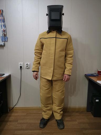 Aramid welder's suit "Togilen-2" (jacket/trousers) for protection against sparks and splashes of molten metal, 44-46/188 OPT фото 2