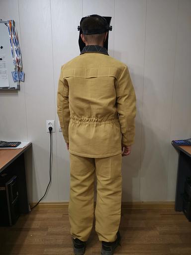 Aramid welder's suit "Togilen-2" (jacket/trousers) for protection against sparks and splashes of molten metal, 44-46/188 OPT фото 3