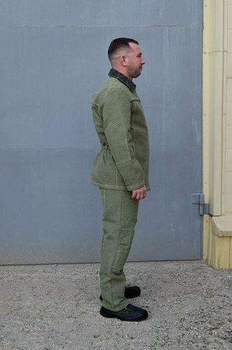 Арамидный костюм сварщика «Тогилен-2» (куртка/брюки) для защиты от искр и брызг расплавленного металла, зелёный, 52-54/182 ОПТ фото 1