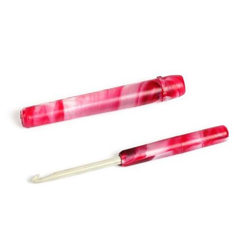 Крючок вязальный с колпачком «Дорожный» 2,5 мм фото 1