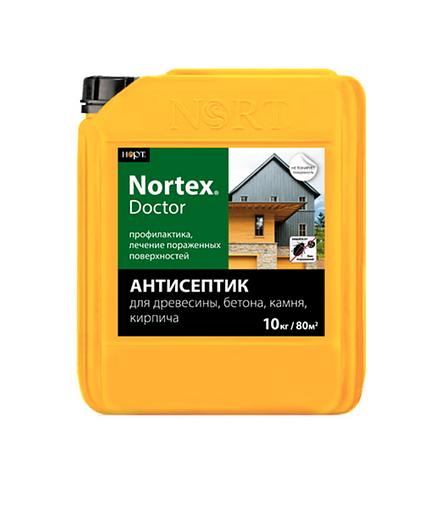 Антисептическая пропитка «Nortex» ДОКТОР для древесины, бетона, камня и кирпича 10 кг, опт фото 1