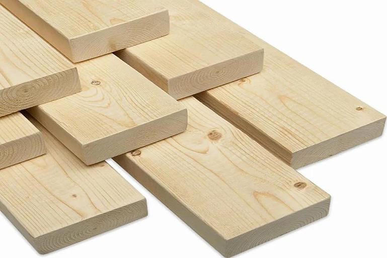 Coniferous board of natural humidity 1-2 grades 50x150x6000 mm WHOLESALE фото 5