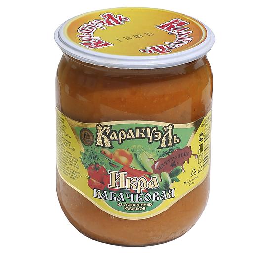 Zucchini caviar from fried zucchini Karabuel GOST 520g st/b SKO фото 1