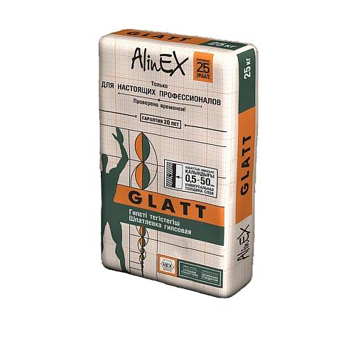 Гипсовая шпатлёвка AlinEX «GLATT», 25 кг фото 1