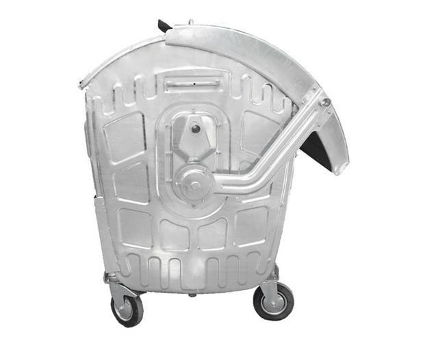 Мусорный контейнер оцинкованный уличный 1100 л, опт фото 3