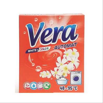 Стиральный порошок АКВАСАН «Vera» универсал автомат, пачка 400 г (красный) ОПТ фото 1