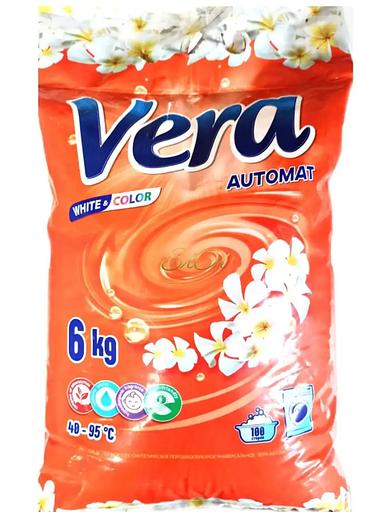 Стиральный порошок АКВАСАН «Vera» универсал автомат, пакет 6 кг (красный) ОПТ фото 1