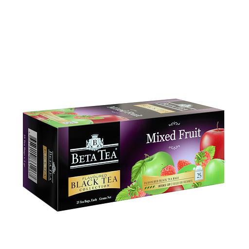 Чай чёрный в пакетиках «Бета Чай Мультифруктовый» («Beta Tea Mixed Fruit») 25×1.5 г фото 1
