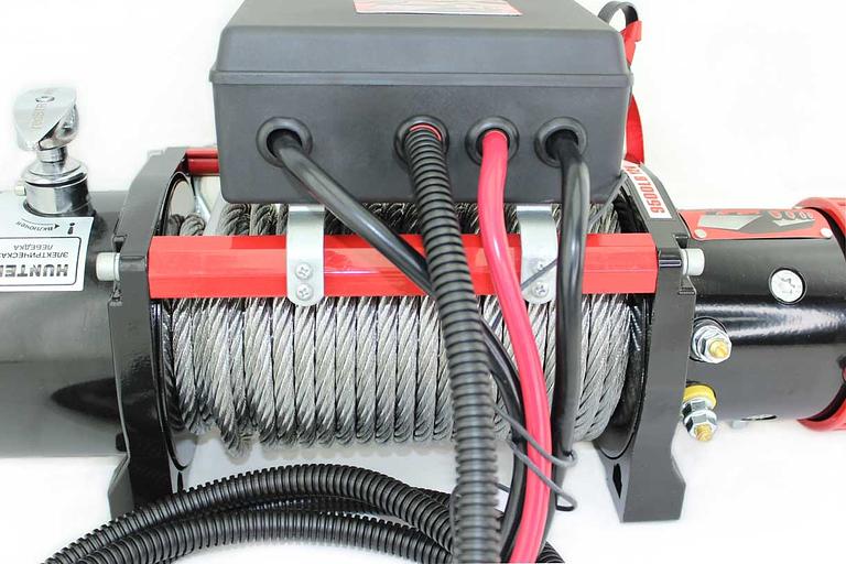 Лебедка штатная УАЗ Хантер 12В 9500 lbs ОПТ фото 3