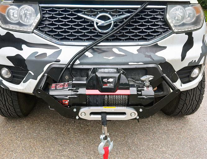 Лебедка переносная УАЗ Патриот 12В 12000 lbs комплект ОПТ фото 2