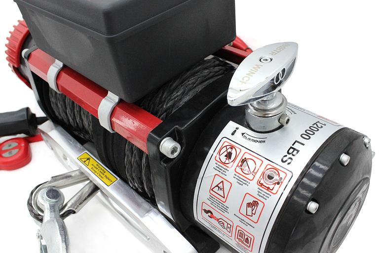 Car winch 12V 12000 lbs synthetic wholesale фото 3