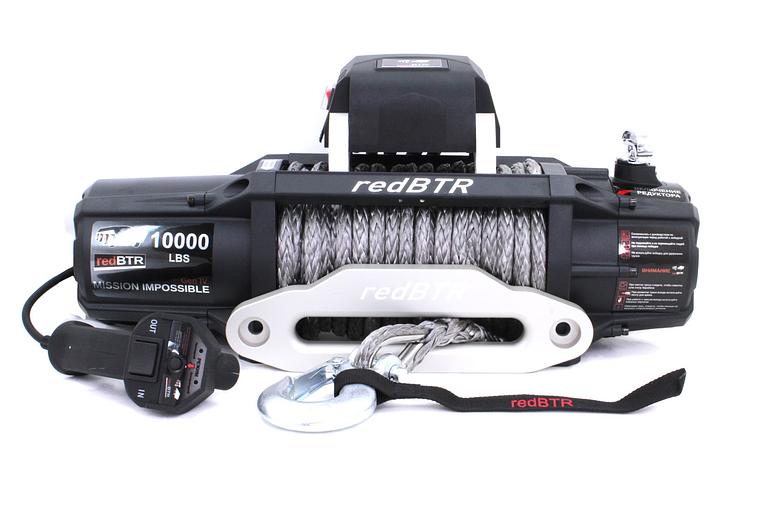 Лебедка автомобильная 12В 10000 lbs синтетика ОПТ фото 1