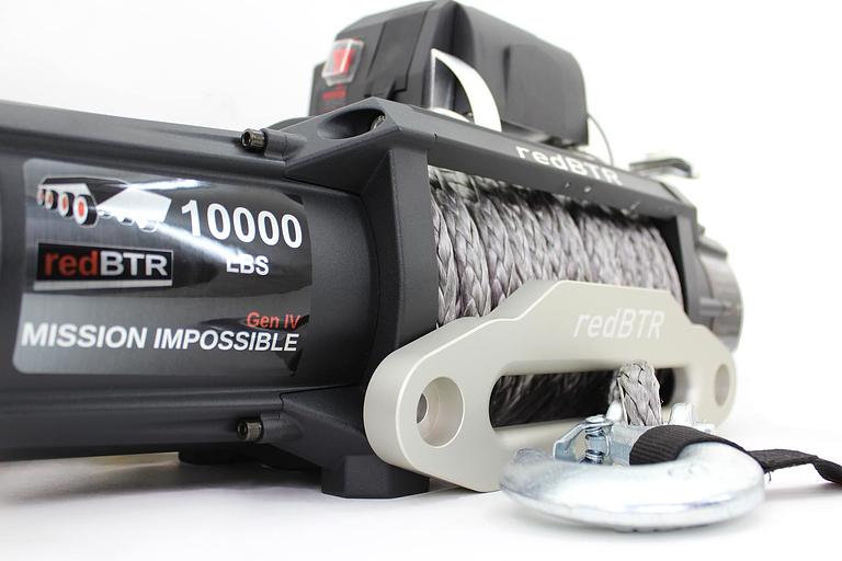 Лебедка автомобильная 12В 10000 lbs синтетика ОПТ фото 3