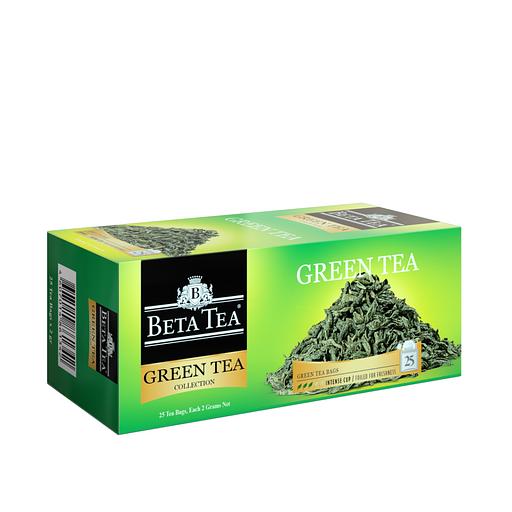 Чай зелёный в пакетиках «Бета Чай Зелёный Чай» («Beta Tea Green Tea») 25×2 г фото 1