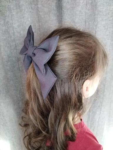 Күңгірт сұр шаш қыстырғышы «Садақ» Casanda Эй классикалық стиль, көтерме сауда фото 5