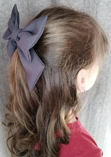 Күңгірт сұр шаш қыстырғышы «Садақ» Casanda Эй классикалық стиль, көтерме сауда фото 6