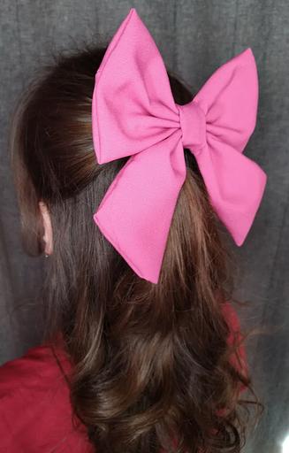 Заколка светло-розовая для волос «Бантик» Casanda Hey классический стиль, опт фото 7