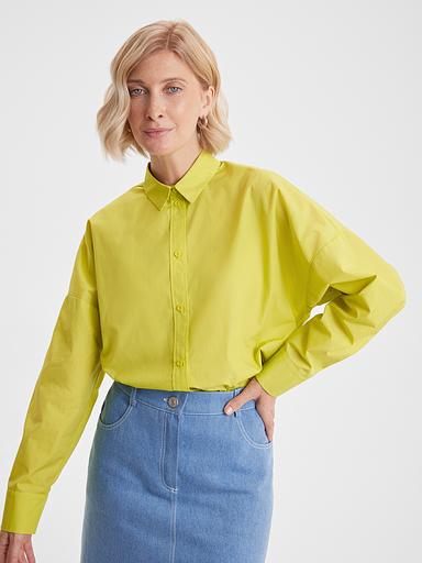 Cotton blend shirt, lime, wholesale фото 3