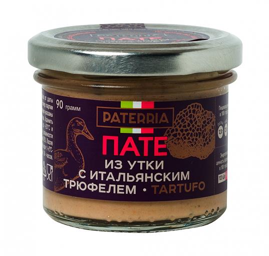 Пате из утки с итальянским трюфелем tartufo Paterria 90 г фото 1