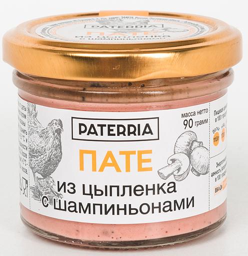 Chicken pate with champignons Paterria 90 g фото 1