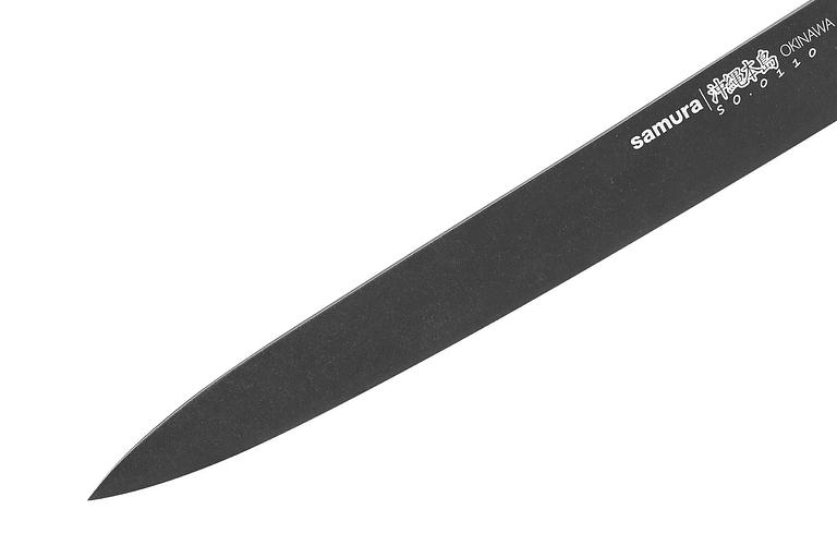 Sushi knife Yanagiba Samura Okinawa Stonewash SO-0110B. фото 4