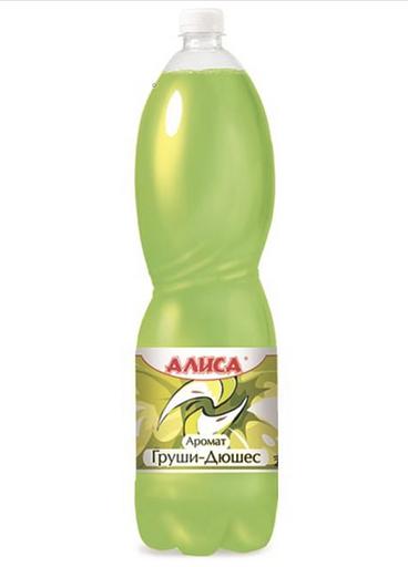 Лимонад с ароматом груши-Дюшес «Алиса» 2 л, опт фото 1