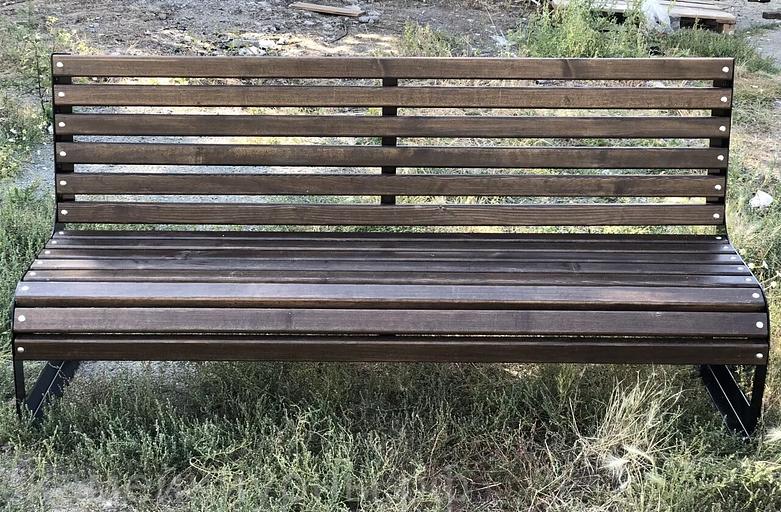 Metal park bench “D-1.28” OPT фото 3