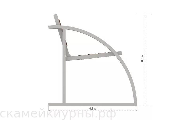 Metal park bench "Turin" WHOLESALE фото 2