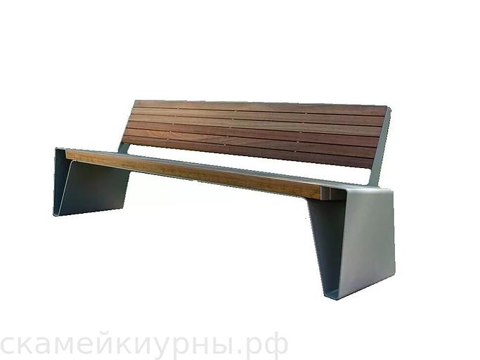 Metal park bench "Vladivostok" OPT фото 1
