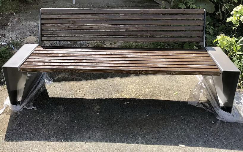 Metal park bench "Vladivostok" OPT фото 4