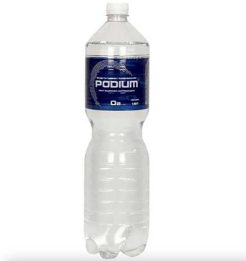 Вода обогащённая кислородом «Подиум» газированная 0,5 л, опт фото 1