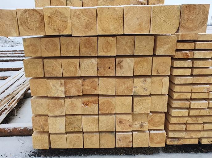 Pine beam 200×200 mm 6 m фото 1
