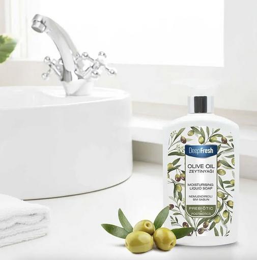 Жидкое мыло Оливковое масло «Deep Fresh» с пребиотиками и постбиотиками 500 мл, опт фото 2
