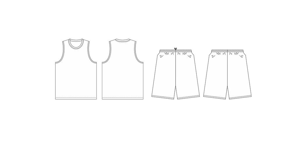 Баскетбольная форма унисекс БФ-08 удлинённая на заказ, опт фото 1