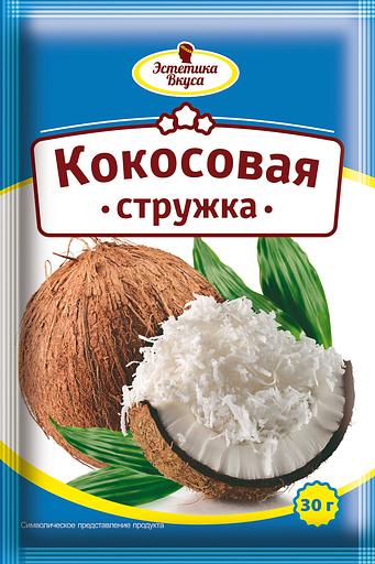 Coconut flakes Aesthetics of taste 30 g WHOLESALE фото 1