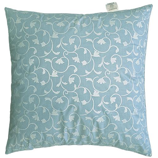 Подушка «Вита» голубая с цветочным рисунком 68×68 см опт фото 1