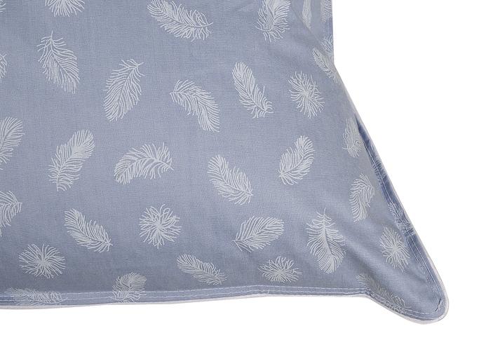 Pillow "Dana" blue with feather pattern 68×68 cm wholesale фото 2