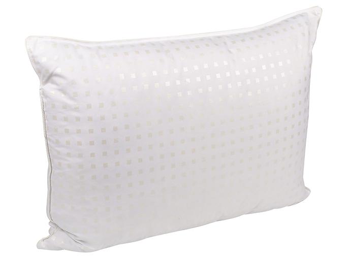 Подушка «Рада» белая с рисунком квадратов 50×68 см опт фото 3