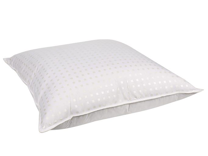 Подушка «Рада» белая с рисунком квадратов 68×68 см опт фото 3