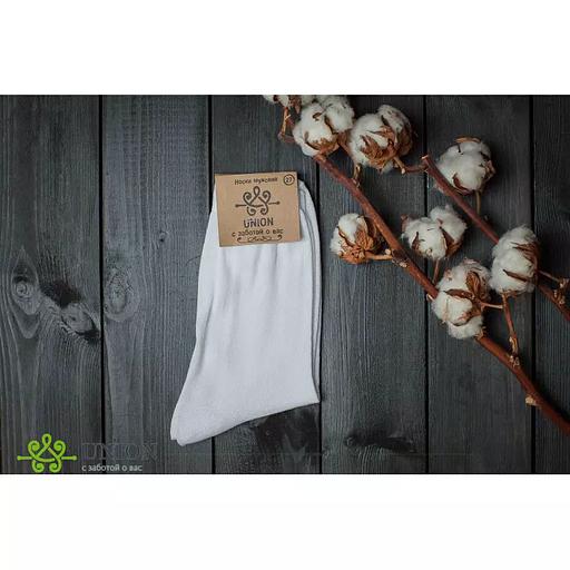 Носки мужские 10 пар «Белые» ОПТ фото 3