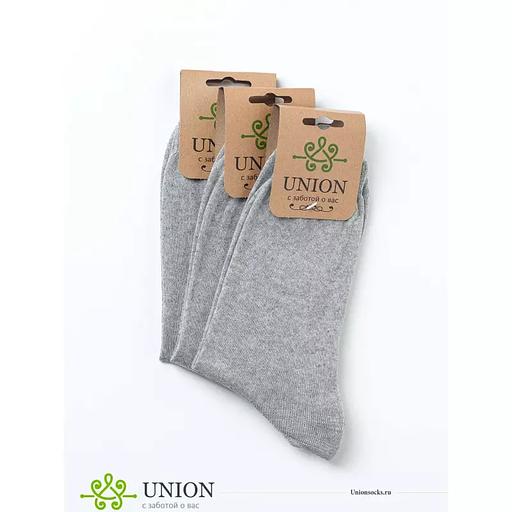 Носки мужские 10 пар «Светло-серые» ОПТ фото 2