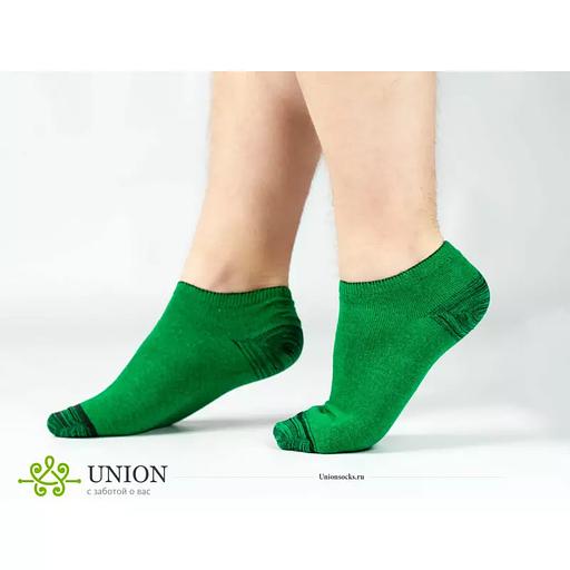 Men's socks 10 pairs "Sport green" WHOLESALE фото 1