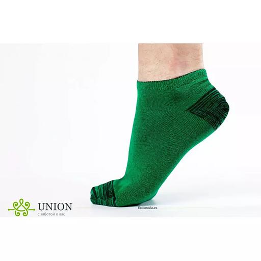 Men's socks 10 pairs "Sport green" WHOLESALE фото 2