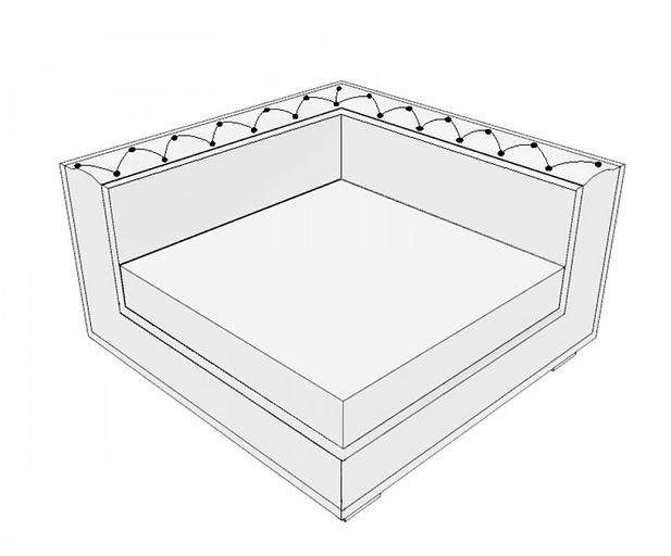 Бұрыштық диван «Клифорд», көтерме сауда фото 1